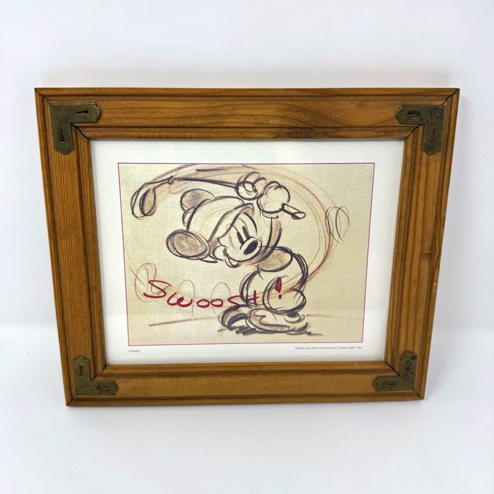 Disney Mickey Mouse Framed Animation Art Drawing - Disney Franchise